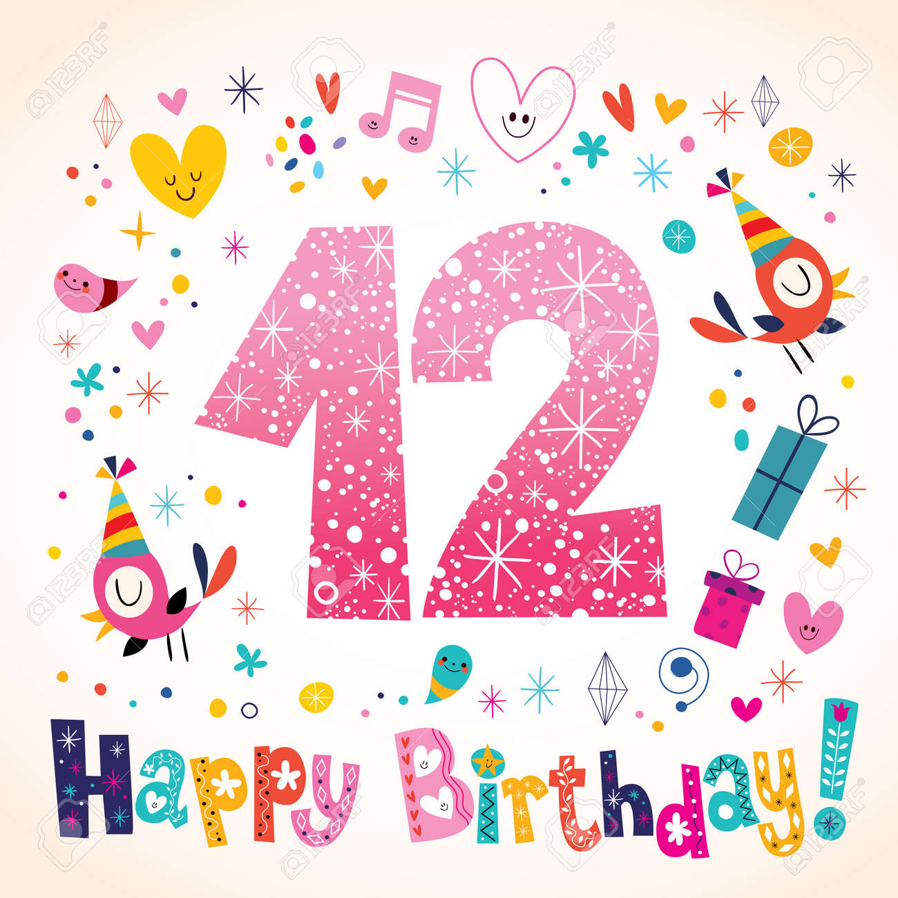 happy birthday number 12