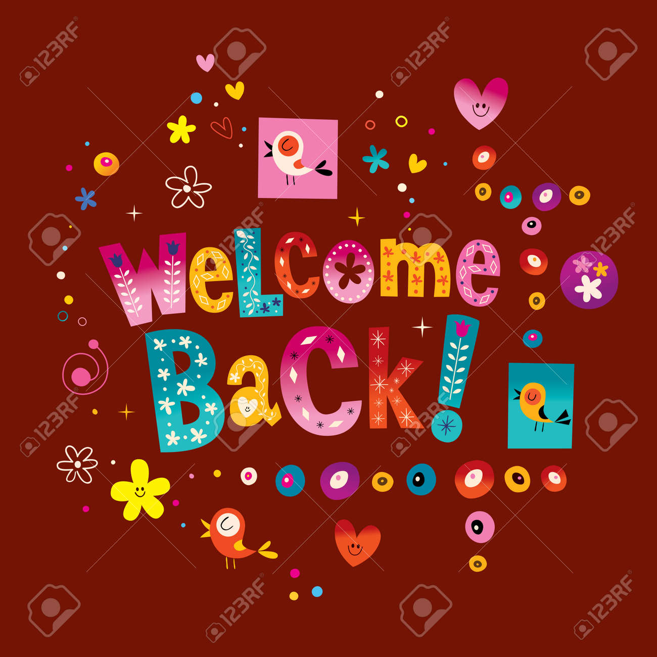 Me re presento ahora ya con dJ!!! 54725080-welcome-back-greeting-card-Stock-Vector