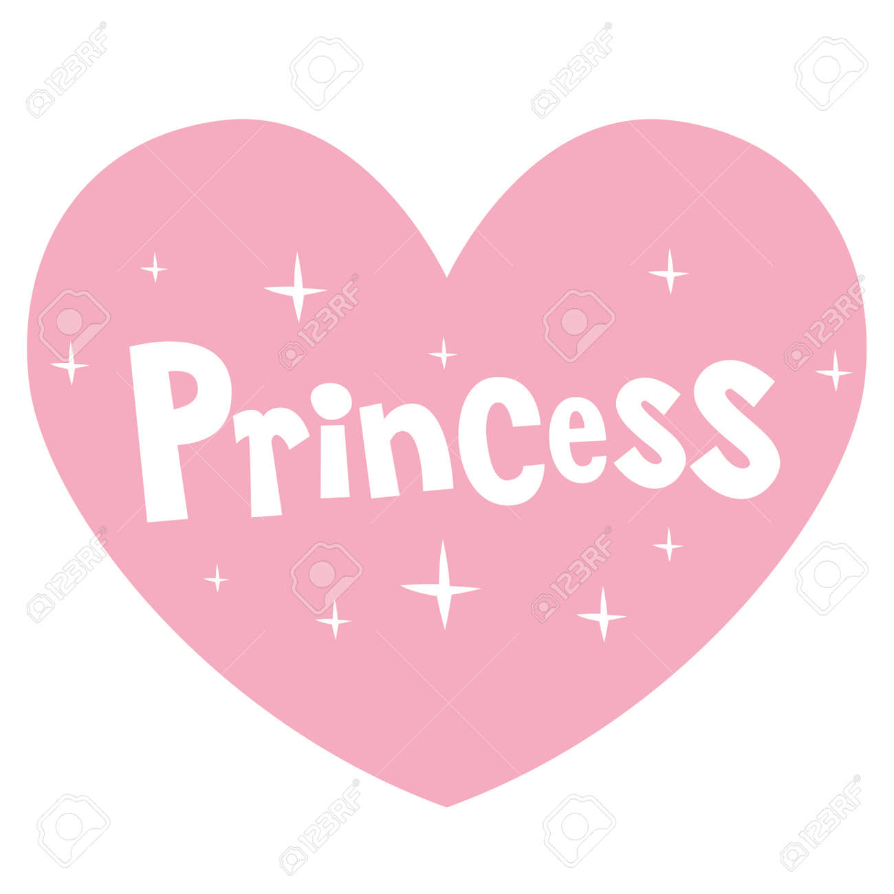 princess pink heart shaped lettering design - 80121371 princess pink heart shaped lettering design - 80121371