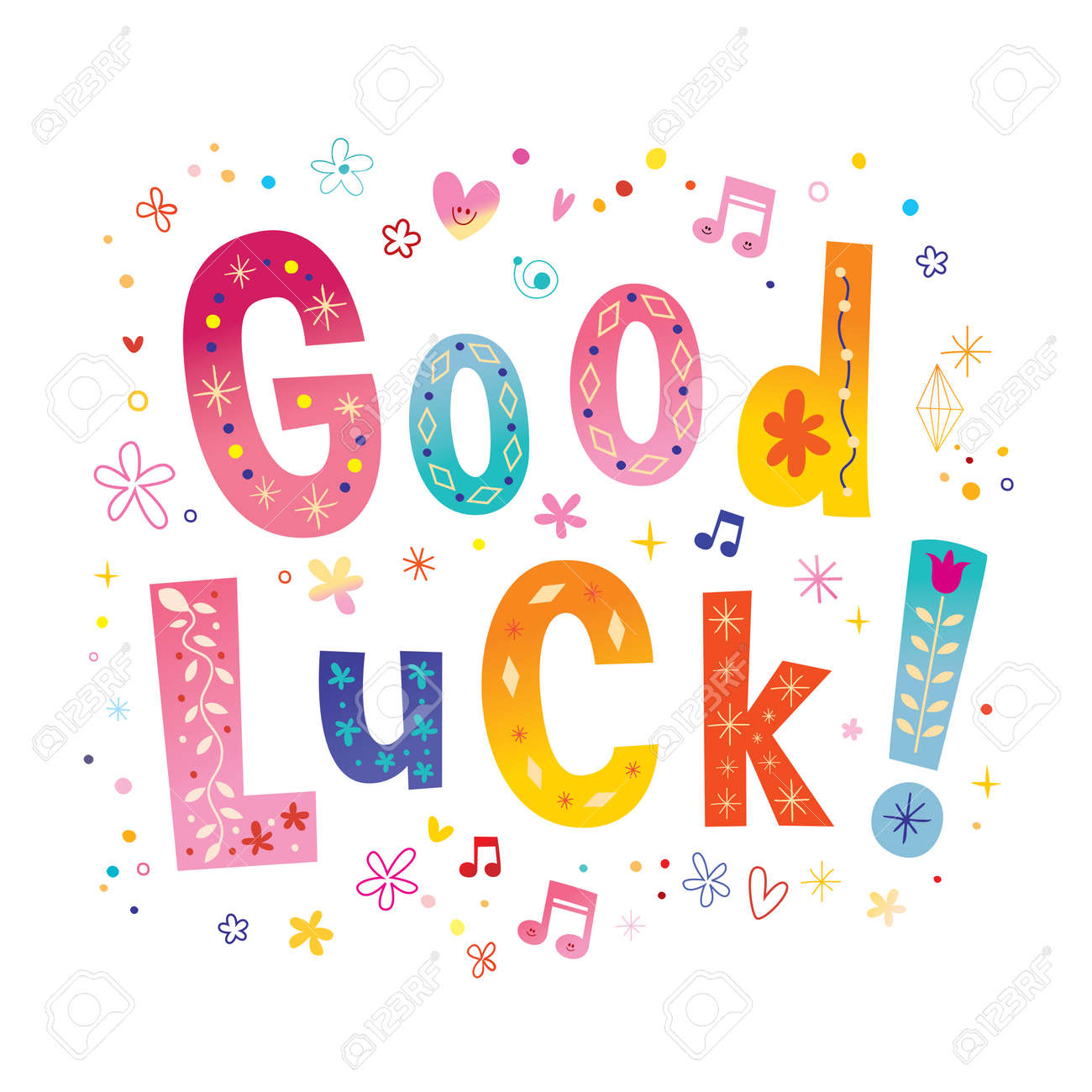 Good Luck On White Royalty Free SVG, Cliparts, Vectors, and Stock