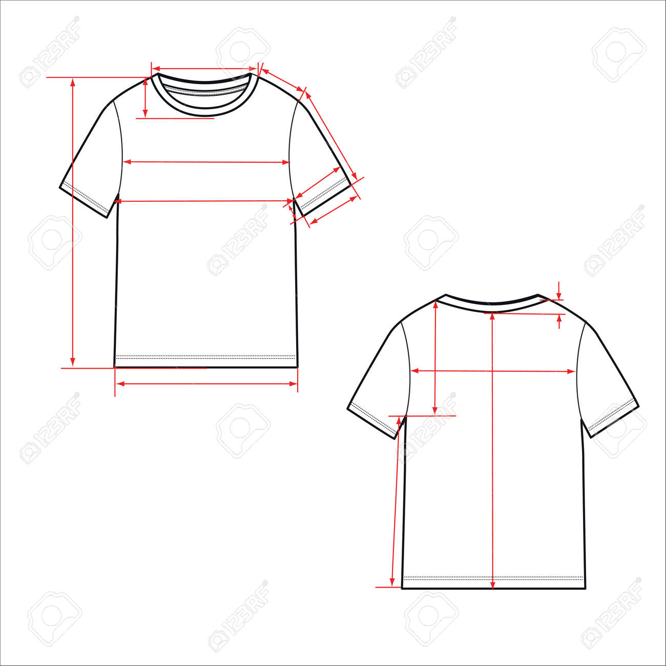 flat drawing shirt