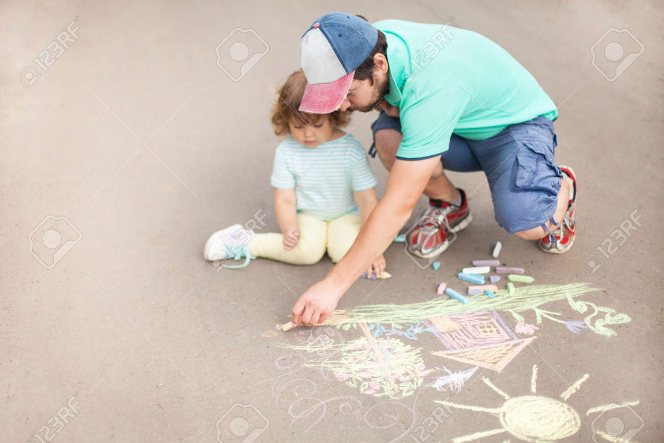 Carinoso Padre Carinoso Familia Feliz Padre Soltero Padre