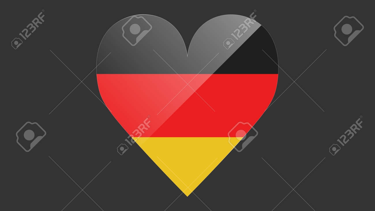 Heart shaped national flag of Germany icon design. German flag heart vector - 171574578 Heart shaped national flag of Germany icon design. German flag heart vector - 171574578