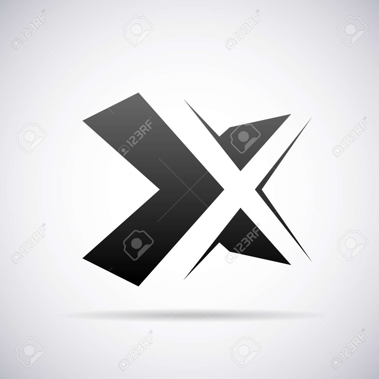 文字 x デザイン テンプレート ベクトル図のためのロゴ ロイヤリティ