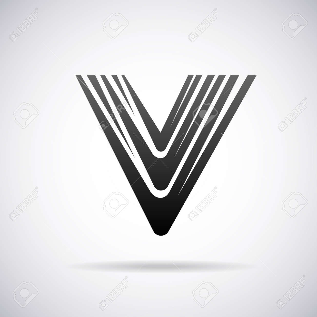 letter v design template vector illustration royalty free cliparts