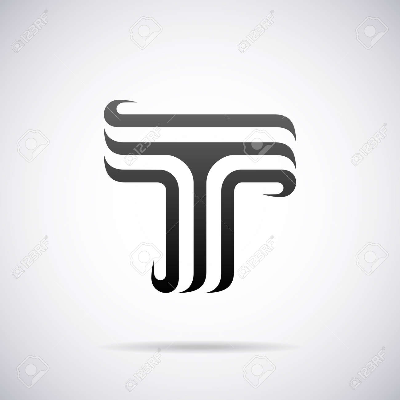 letter t design template vector illustration royalty free cliparts cool letter t designs