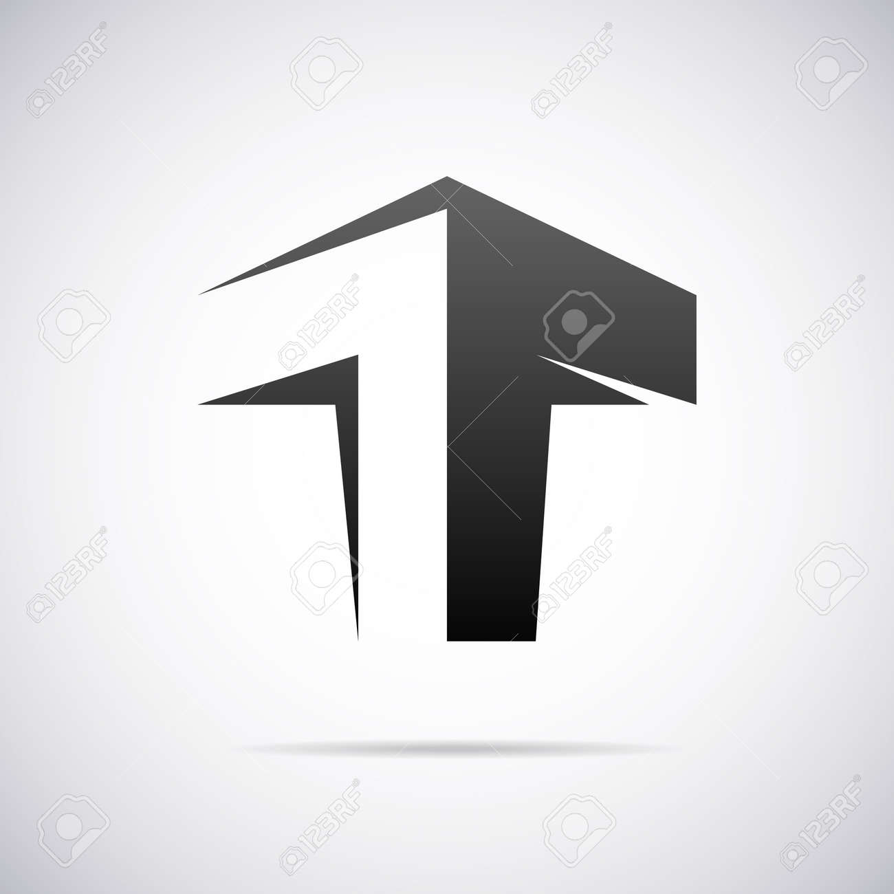 letter t design template vector illustration royalty free cliparts letter t design