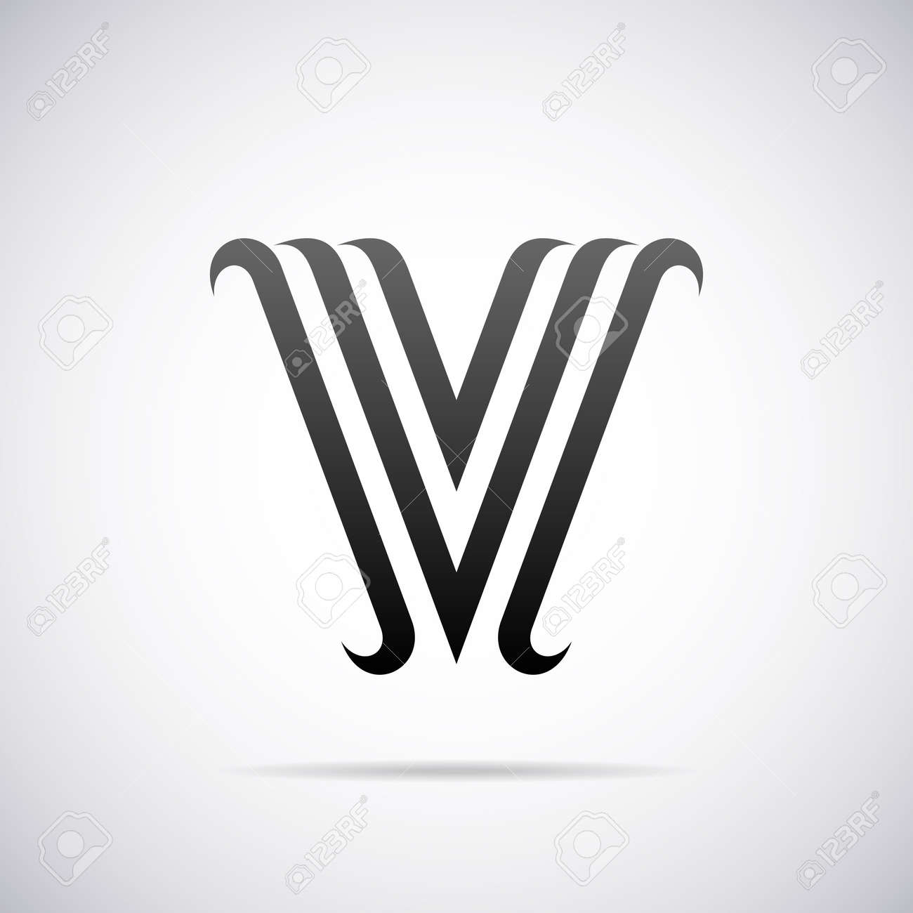 letter v design template vector illustration royalty free cliparts