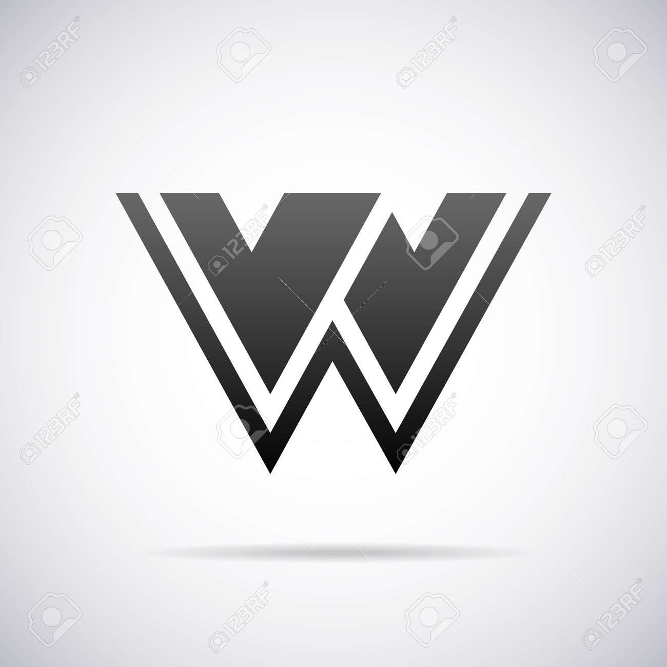 letter w design template vector illustration royalty free cliparts letter w design