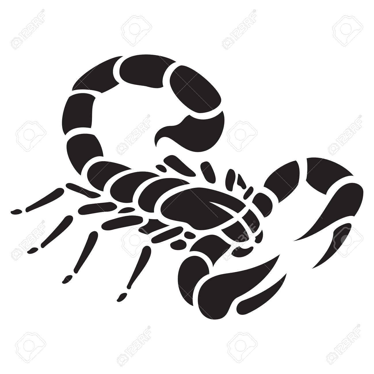 Scorpio Tattoo Vector Illustration Royalty Free Cliparts Vectors And Stock Illustration Image