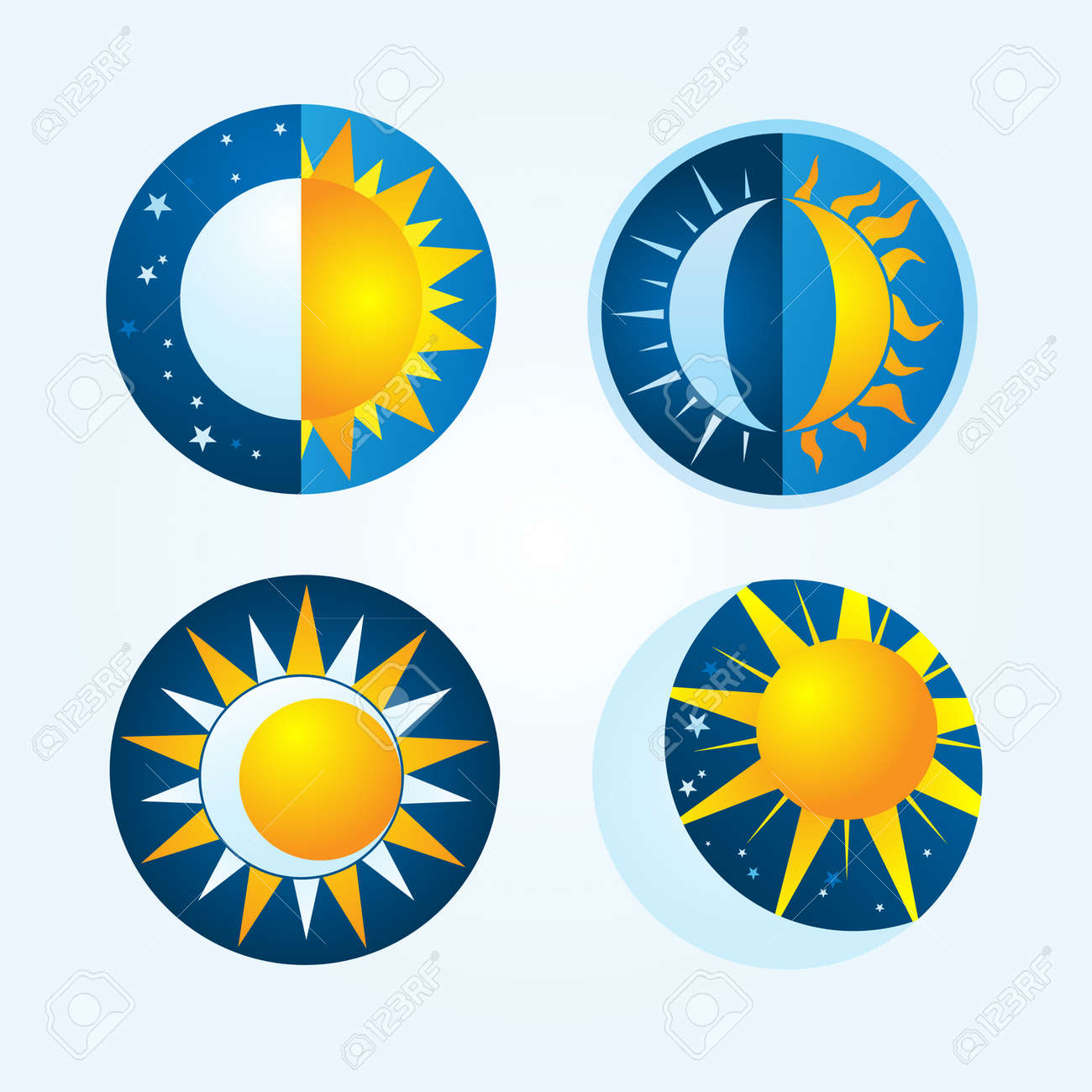 sun and moon royalty free cliparts vectors and stock illustration