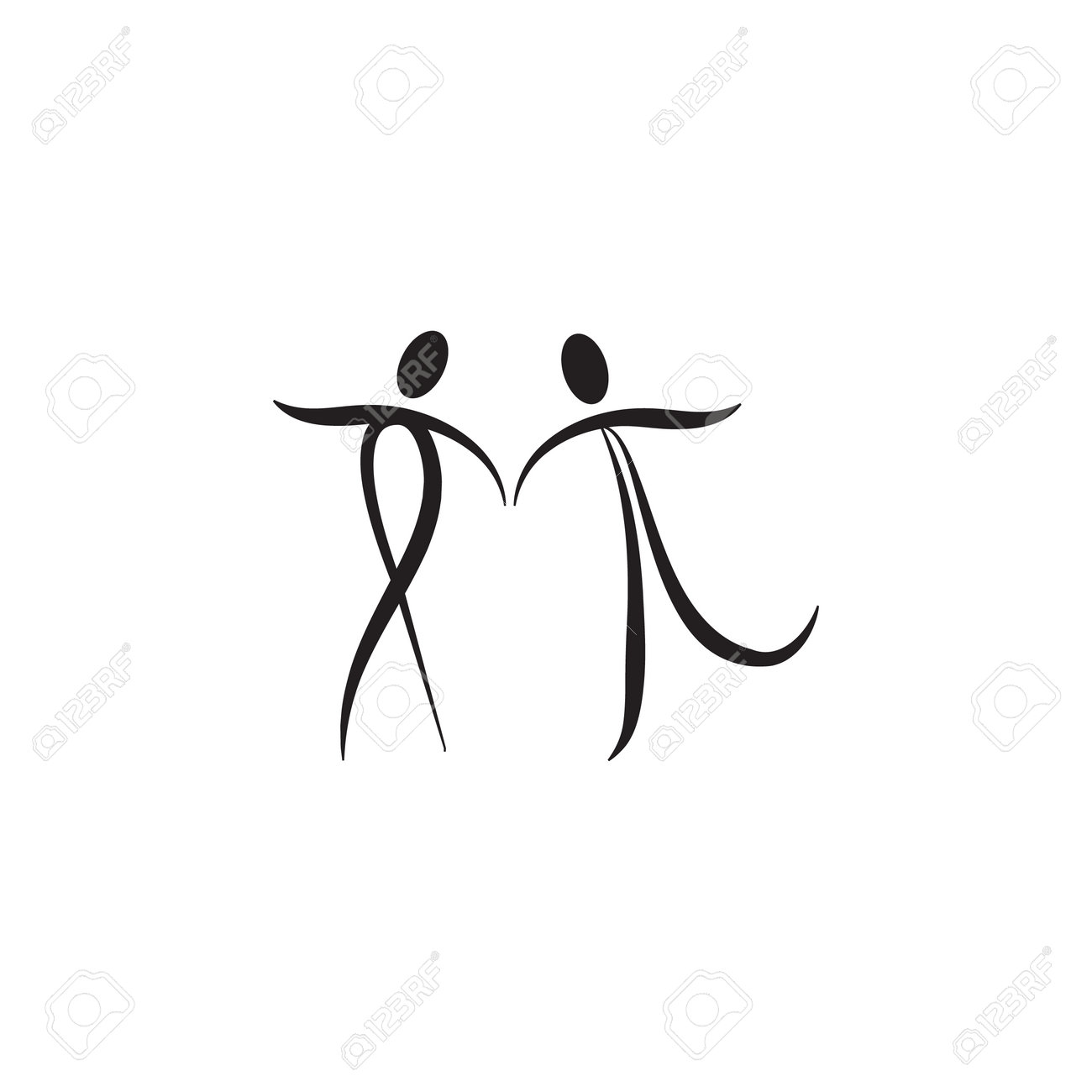 dancing couple icon dance elements premium quality graphic
