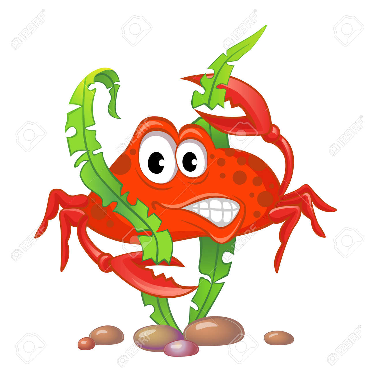 Cute Cartoon Crab And Algae Royalty Free Cliparts Vectors And Stock Illustration Image 52817747 Html5 available for mobile devices. cute cartoon crab and algae