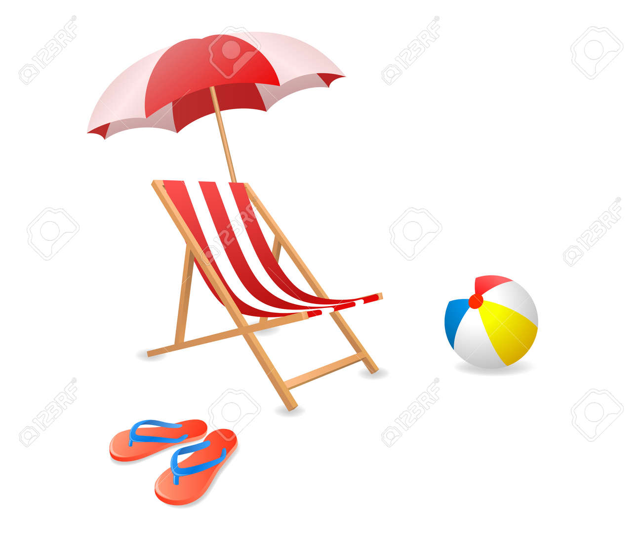 Beach Chair Vector Beach Chair Vector