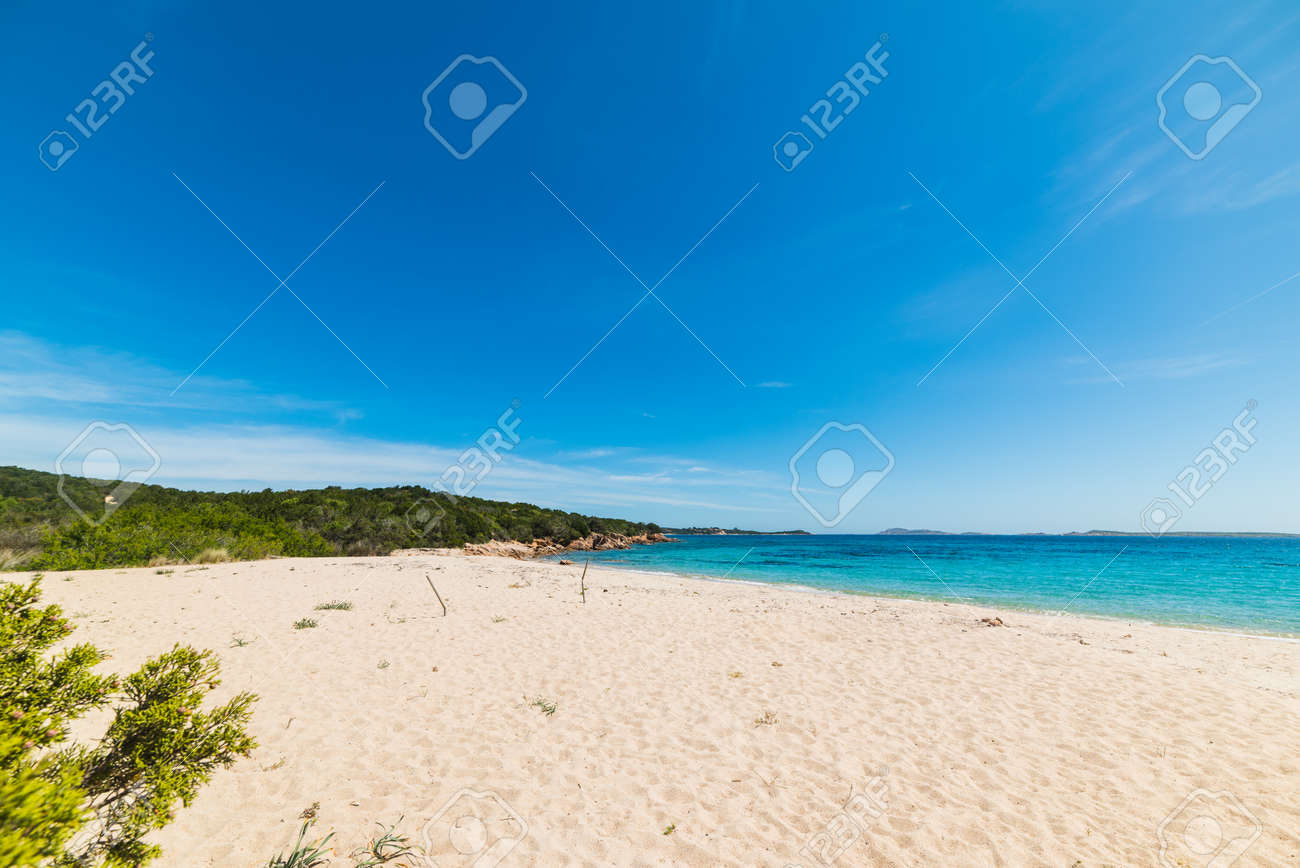Liscia Ruja Beach On A Clear Day Sardinia