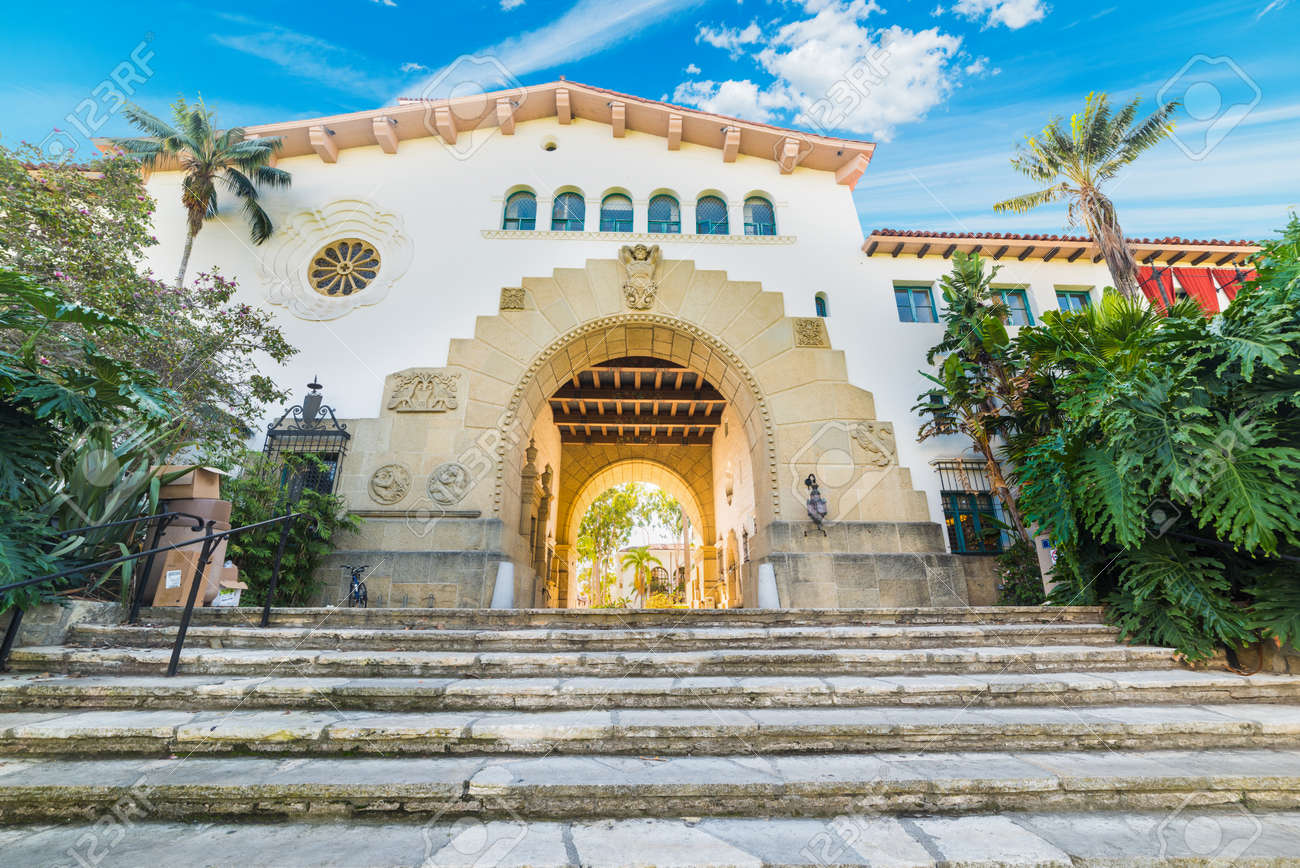 stairs in Santa Barbara courthouse, California - 69276750 stairs in Santa Barbara courthouse, California - 69276750