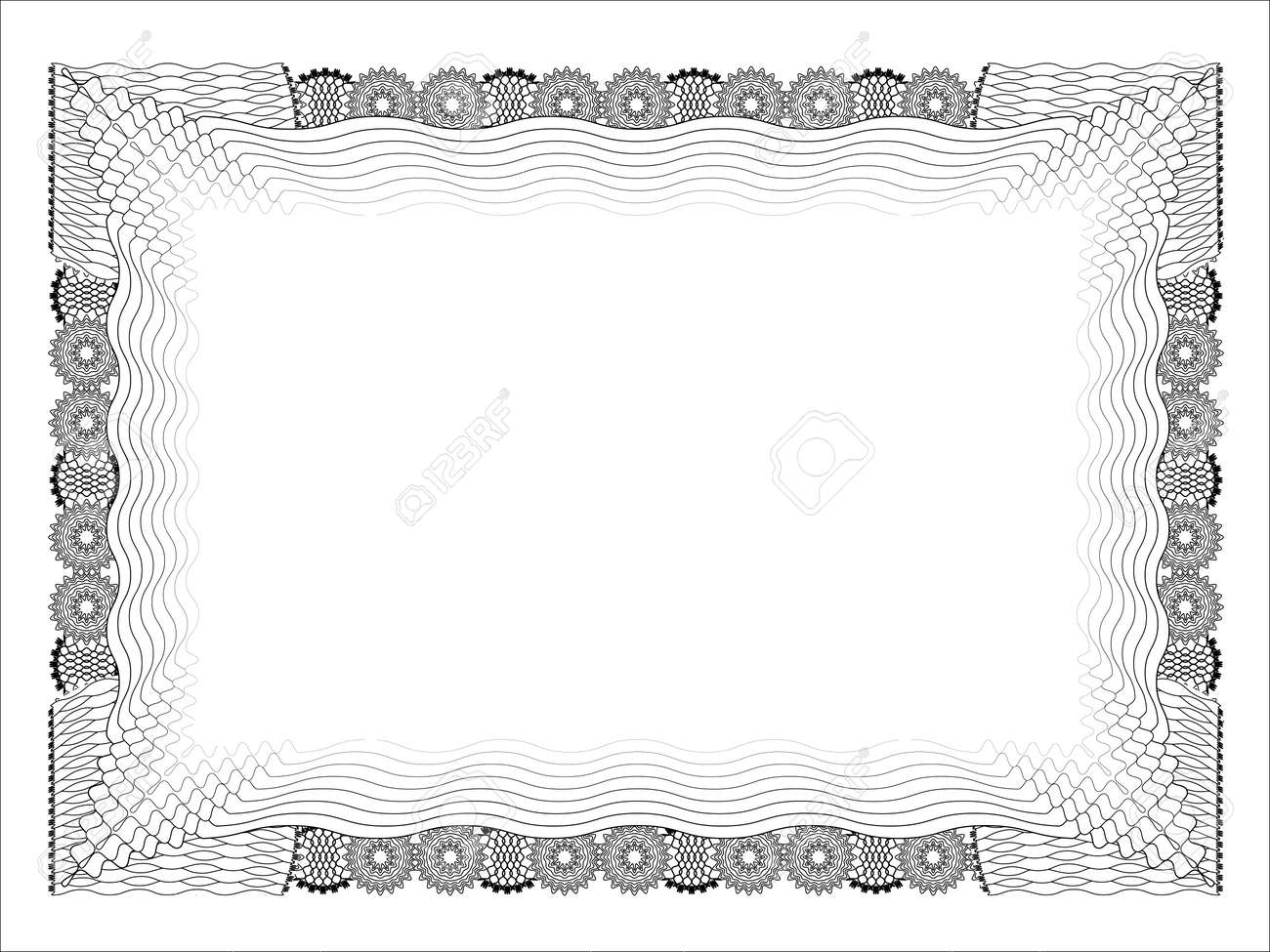 blank diploma template vector illustration diploma template