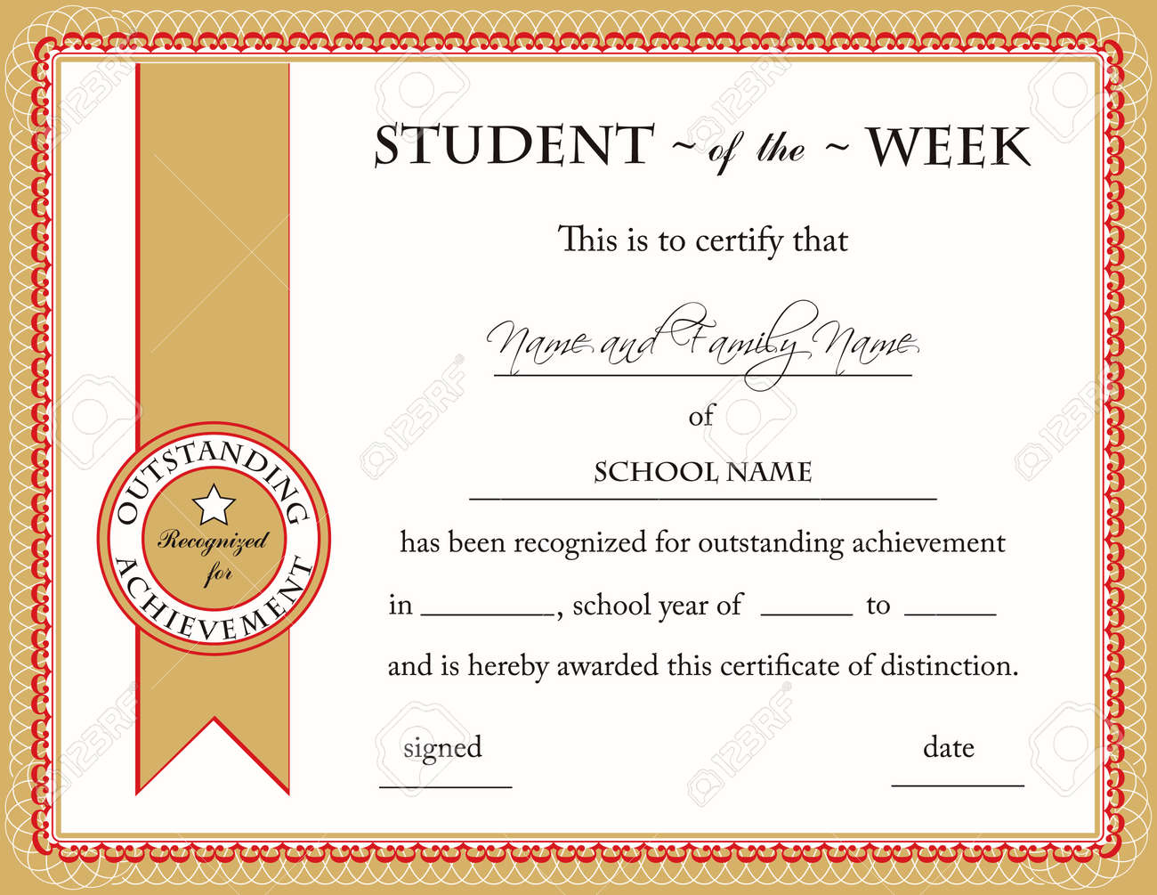 student certificate