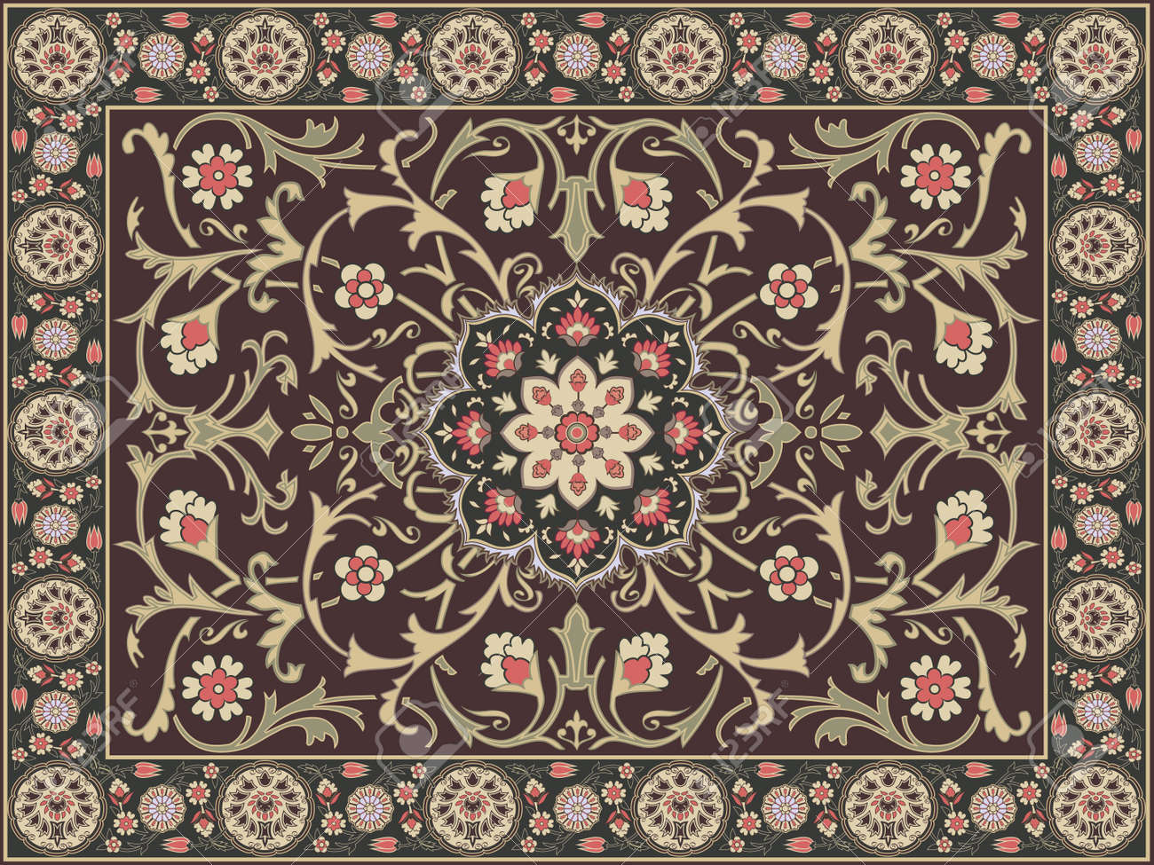 arabic style carpet design