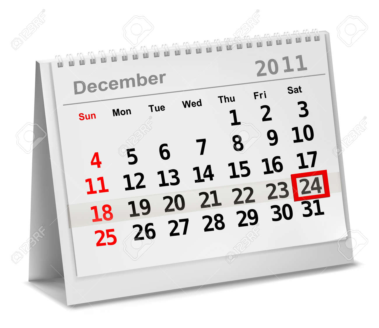 calendar with sunday circled