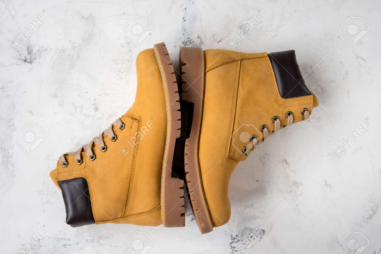 winter boots yellow