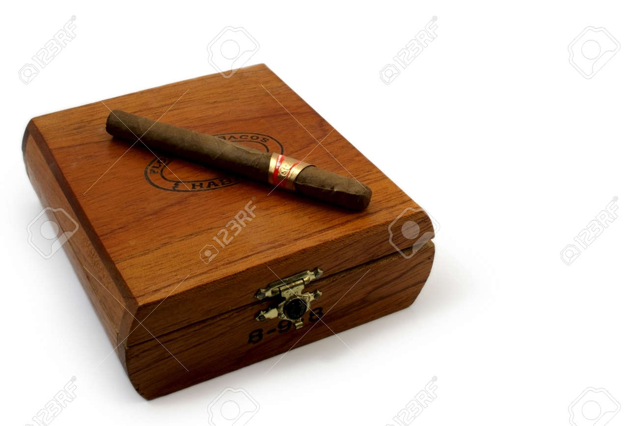 Left Last Cigar On Brown Wooden Box Stock Photo 2515980 Left Last Cigar On Brown Wooden Box Stock Photo 2515980