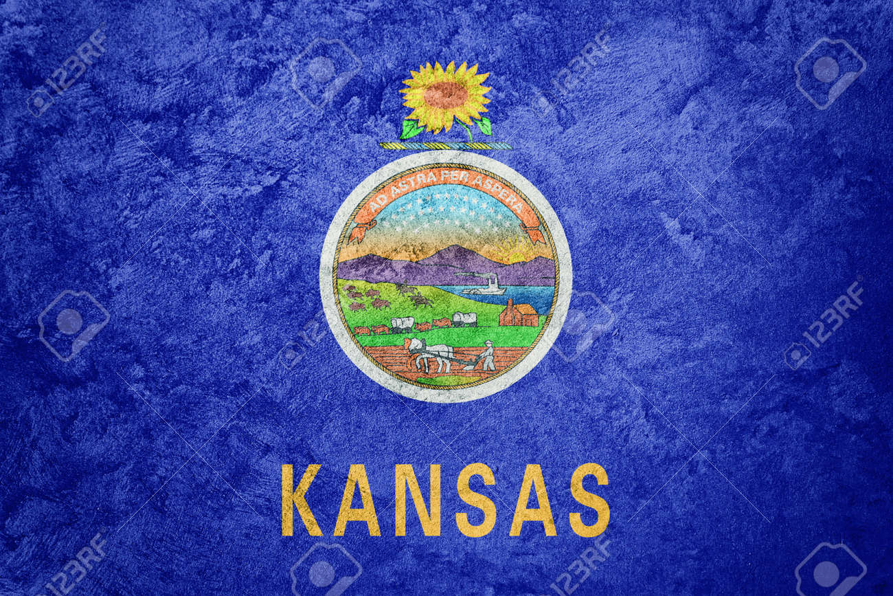 grunge kansas state flag kansas flag background grunge texture