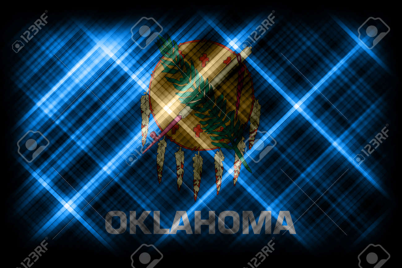 Oklahoma state flag, Oklahoma flag background modern flag - 170569888 Oklahoma state flag, Oklahoma flag background modern flag - 170569888