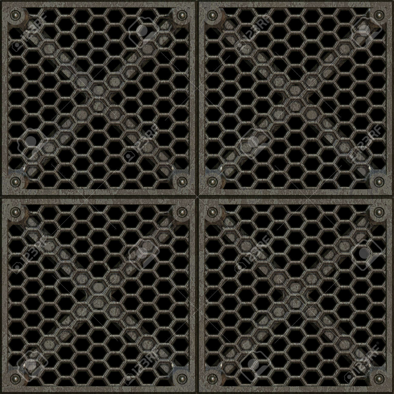 Steel Grate Seamless Texture Tile