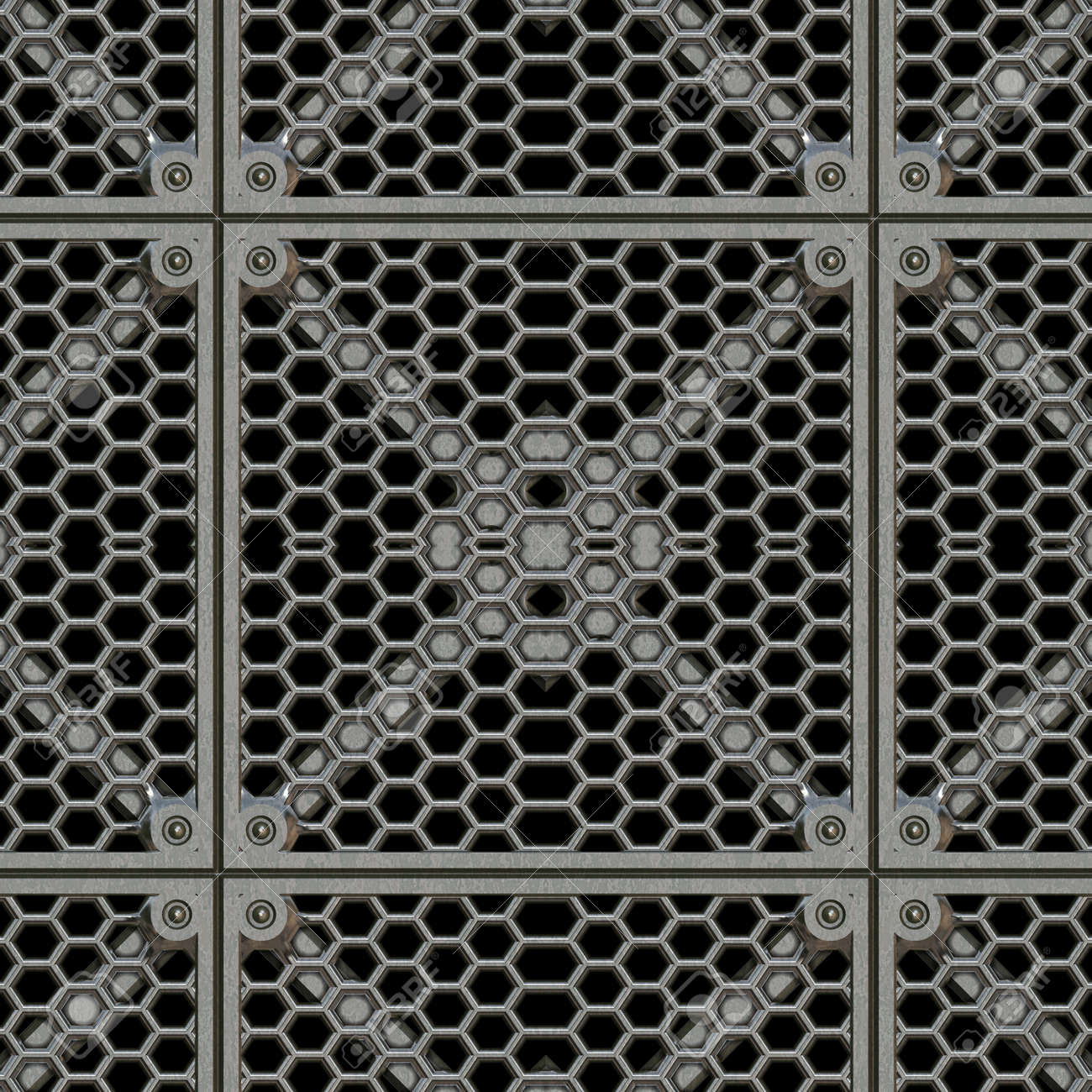 Steel Grate Seamless Texture Tile