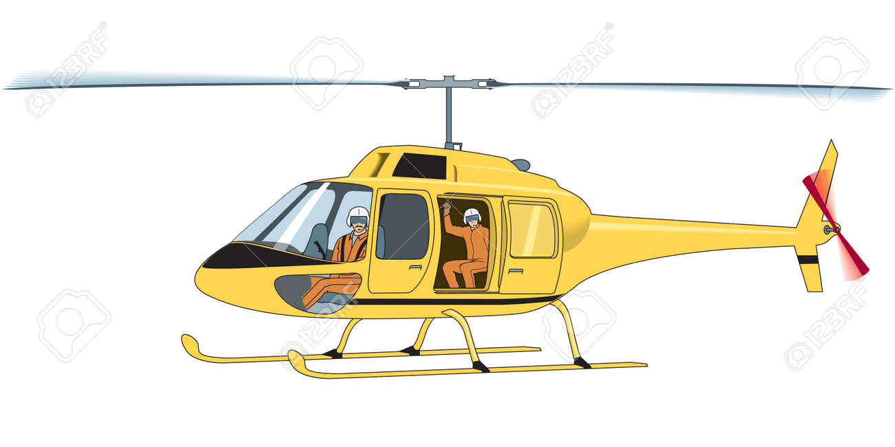 ヘリコプターのイラスト のイラスト素材 ベクタ Image