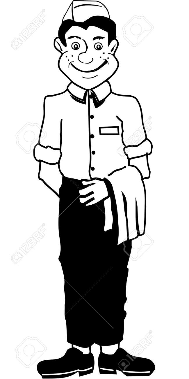 Bus Boy Cartoon style Stock Vector - 86625621