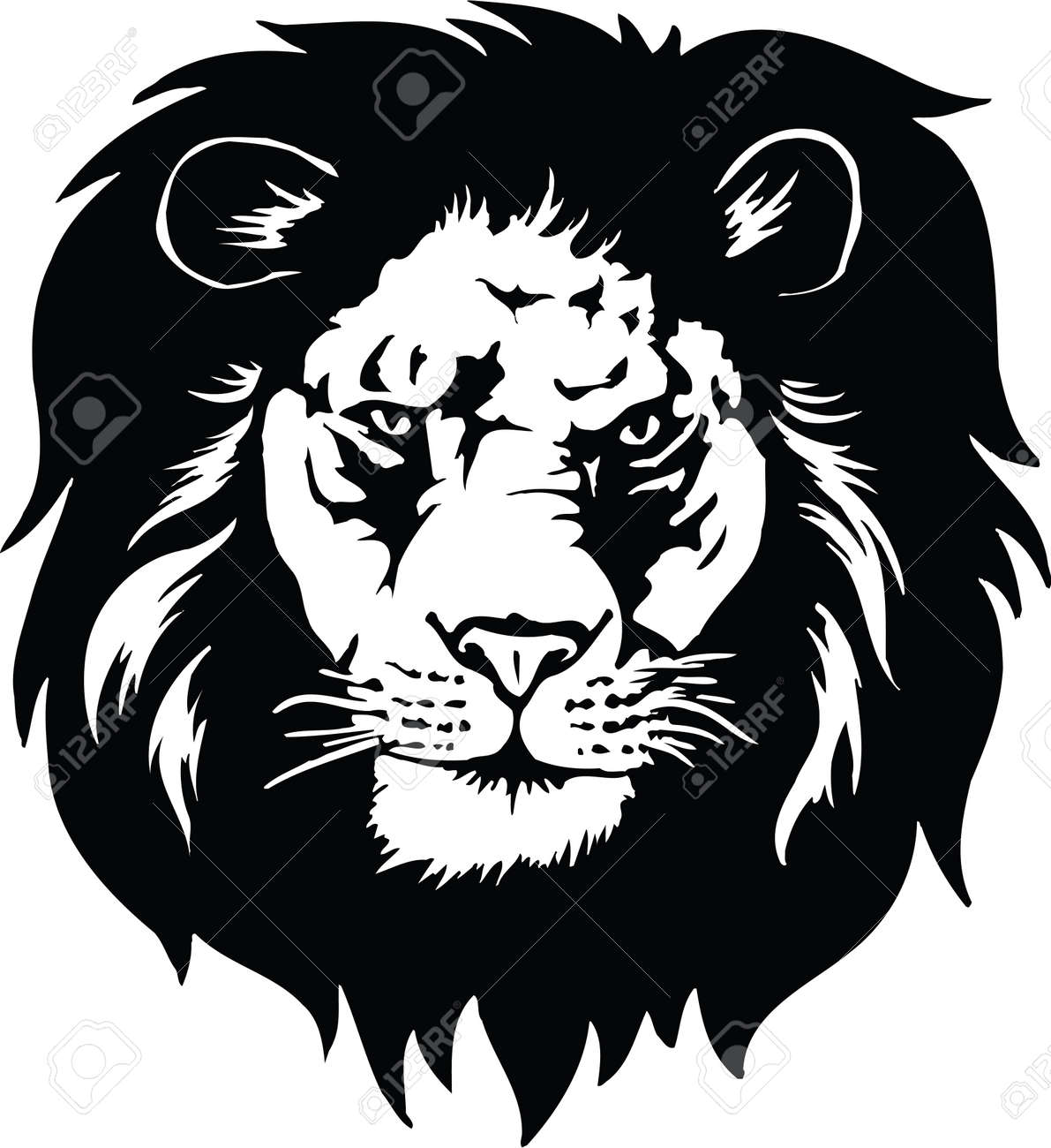 Lion Face Illustration Royalty Free Cliparts Vectors And Stock Illustration Image