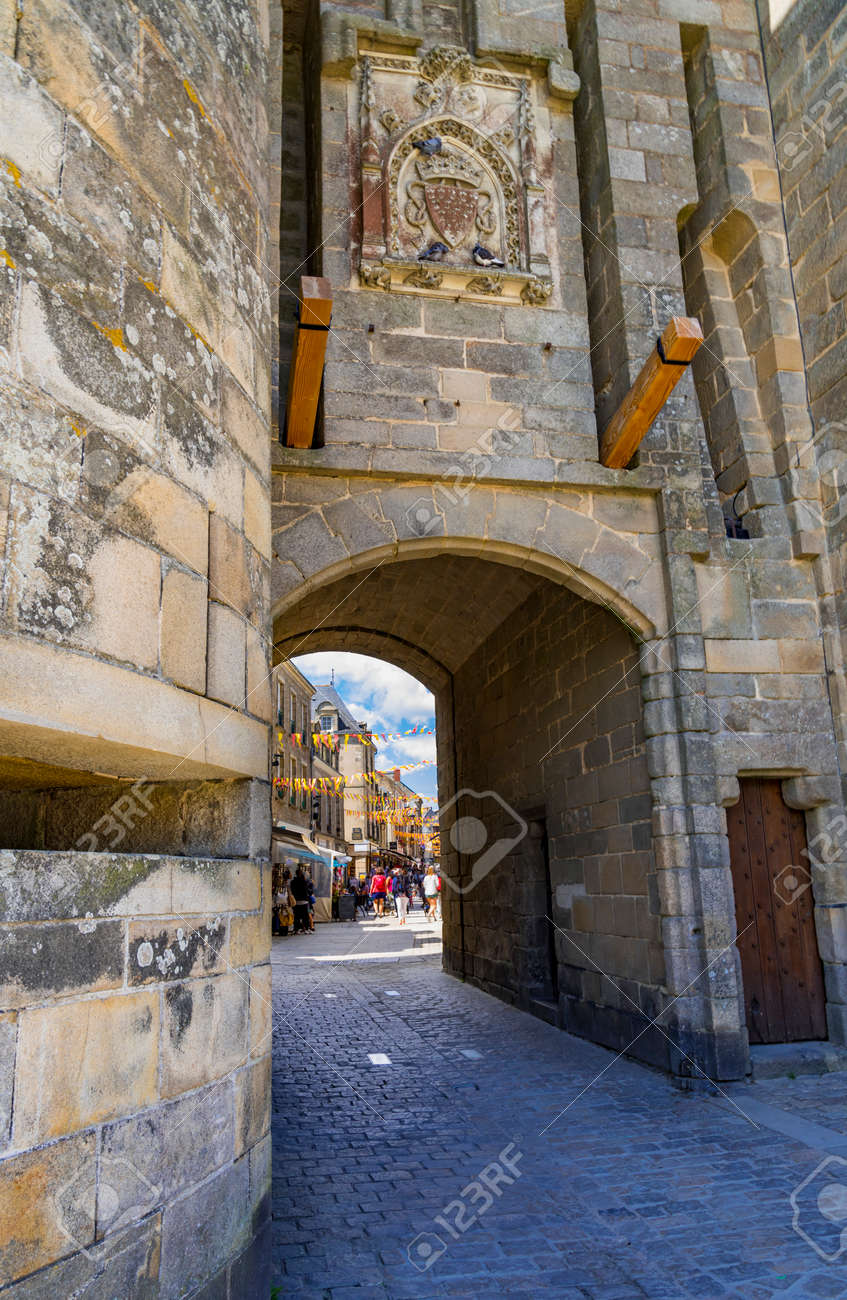 Medieval Town Walls Turrets And Churches Of Guerande France Stock Photo Picture And Royalty Free Image Image 85536055