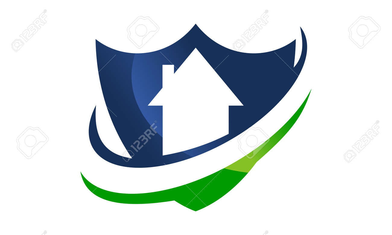 home shield template illustration good for logo royalty free