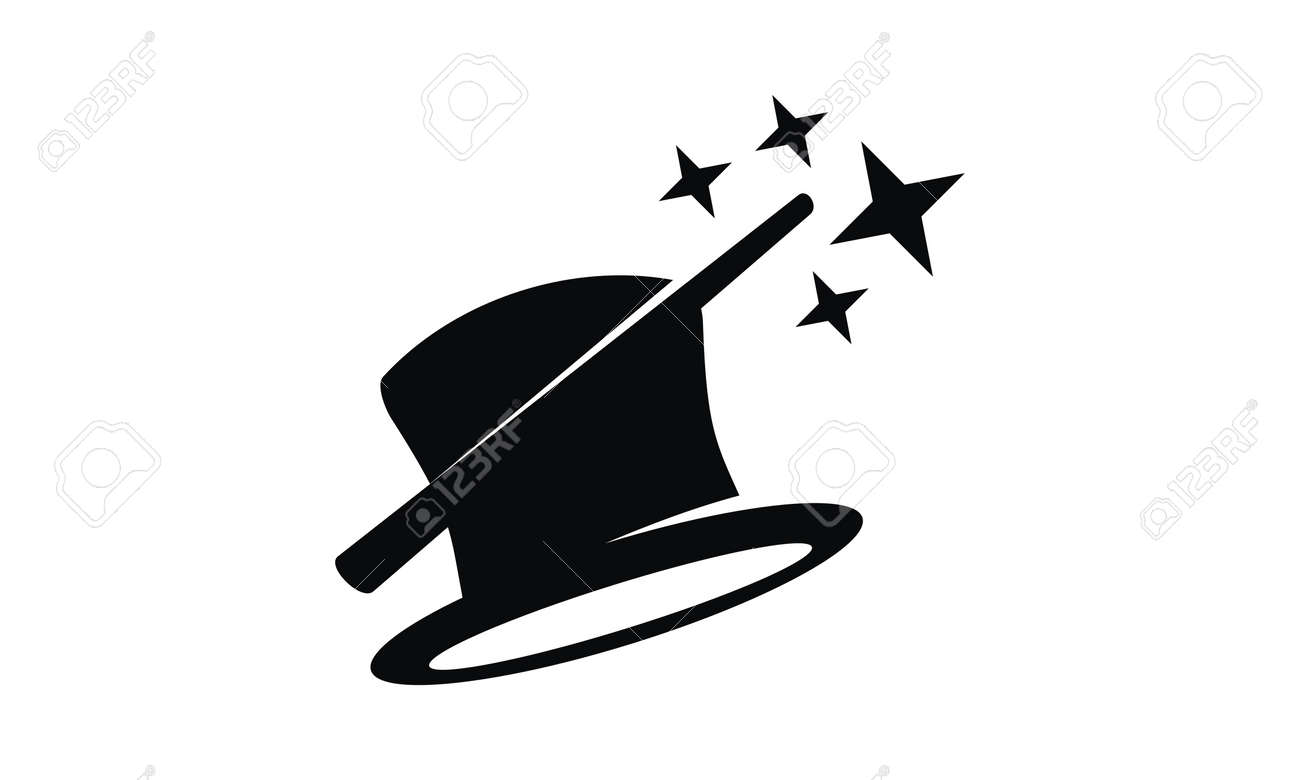 マジシャンアイコンデザインテンプレートベクトル のイラスト素材 ベクタ Image