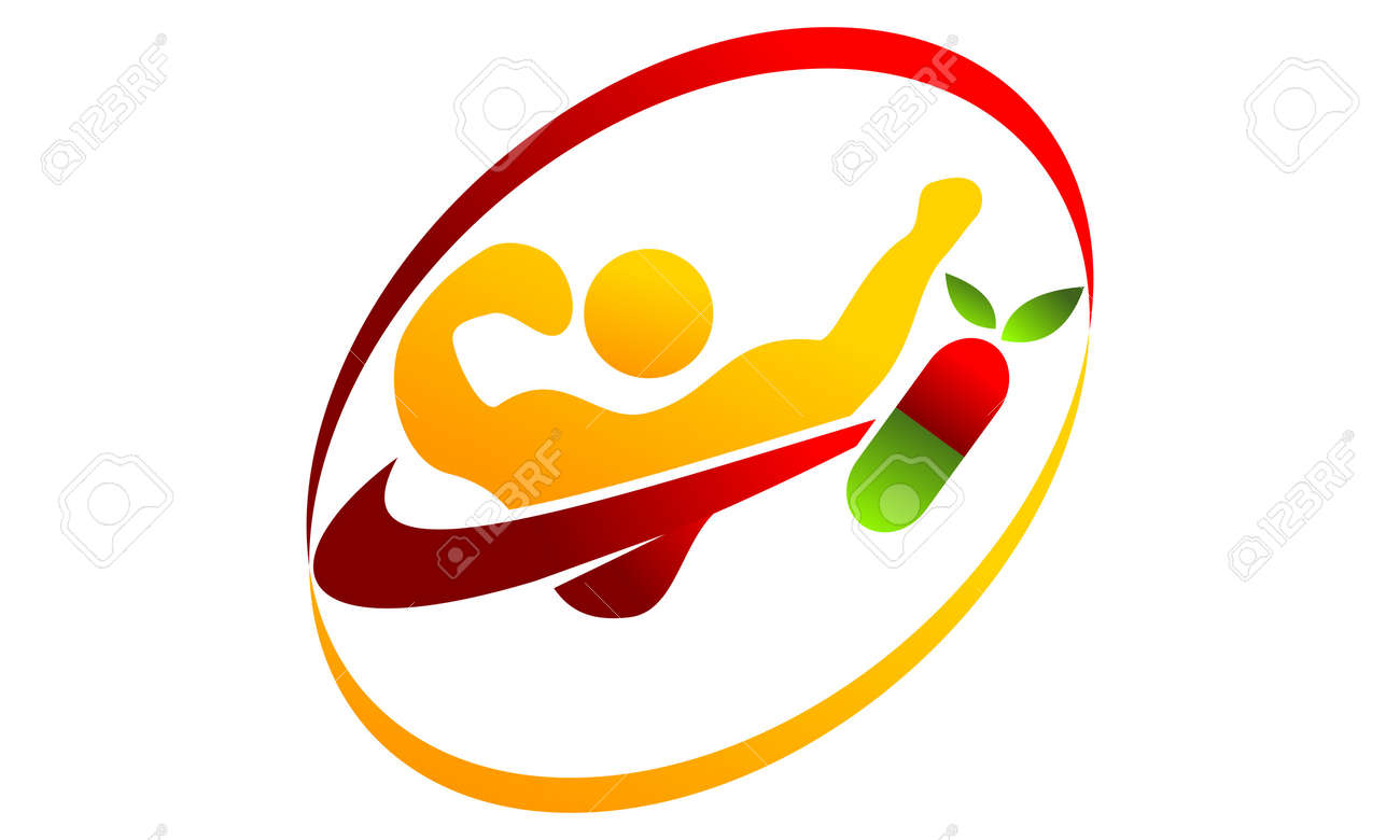 Fitness Gym Nutrition Icon Logo Vector Illustration Royalty Free