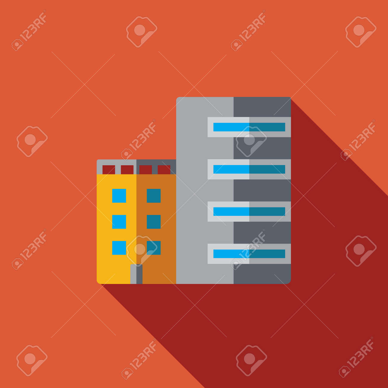 design von bürogebäuden standardbild vectorsymbol oder darstellung immobiliengeschäft mit bürogebäude in flachen designstil langen schatten oder mit design von bürogebäuden standardbild vectorsymbol oder darstellung immobiliengeschäft mit bürogebäude in flachen designstil langen schatten oder mit