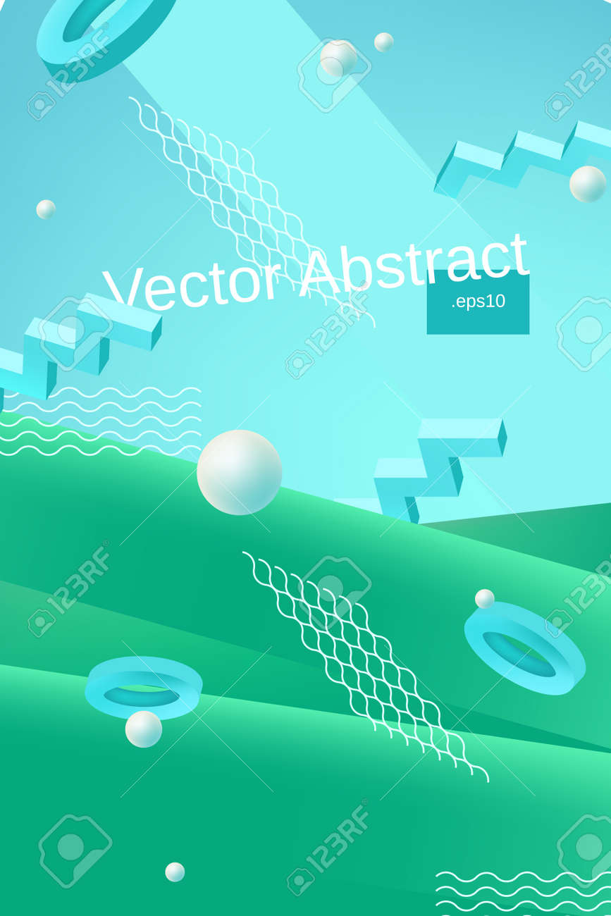 vector abstract background template for banner or poster design in