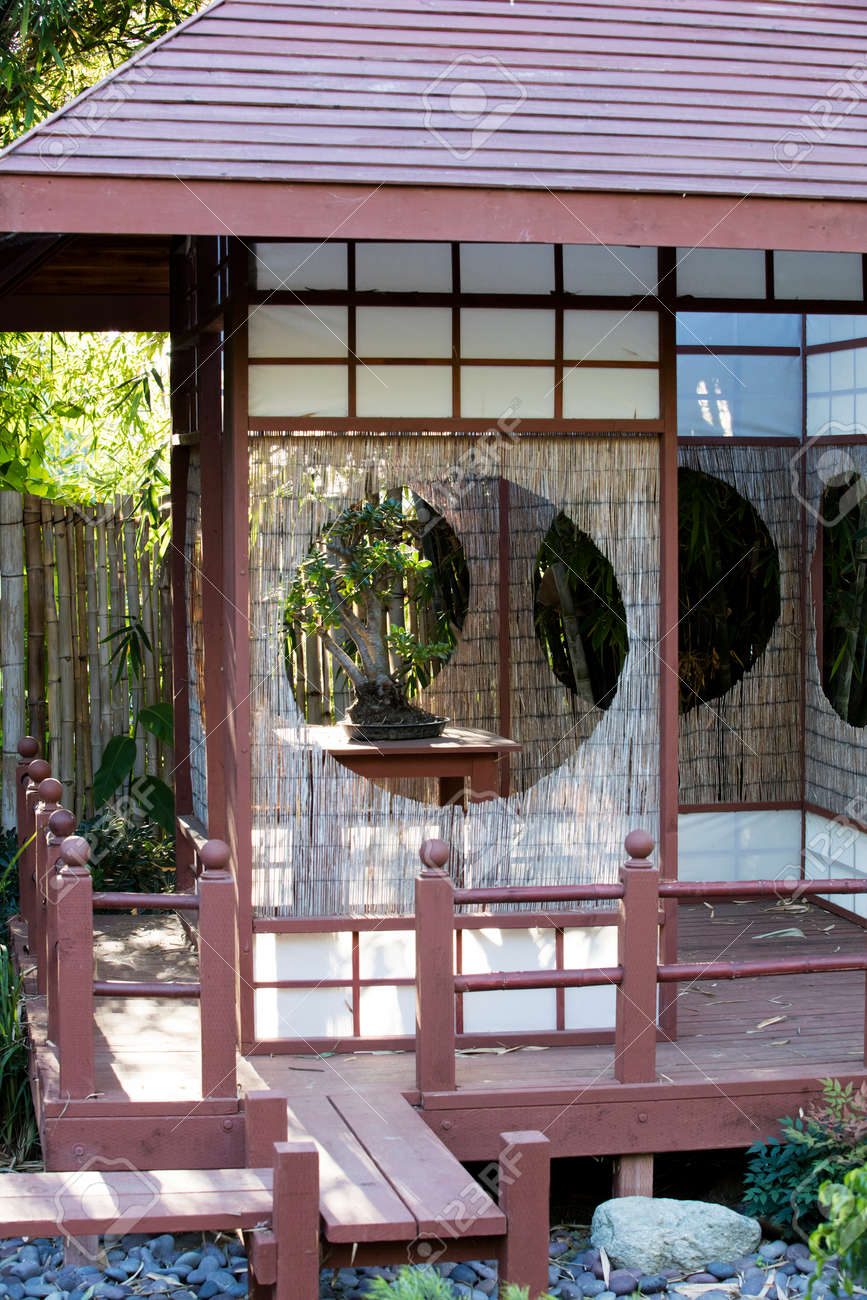 Lovely Tea Hut At The San Diego Botanical Gardens In San Diego