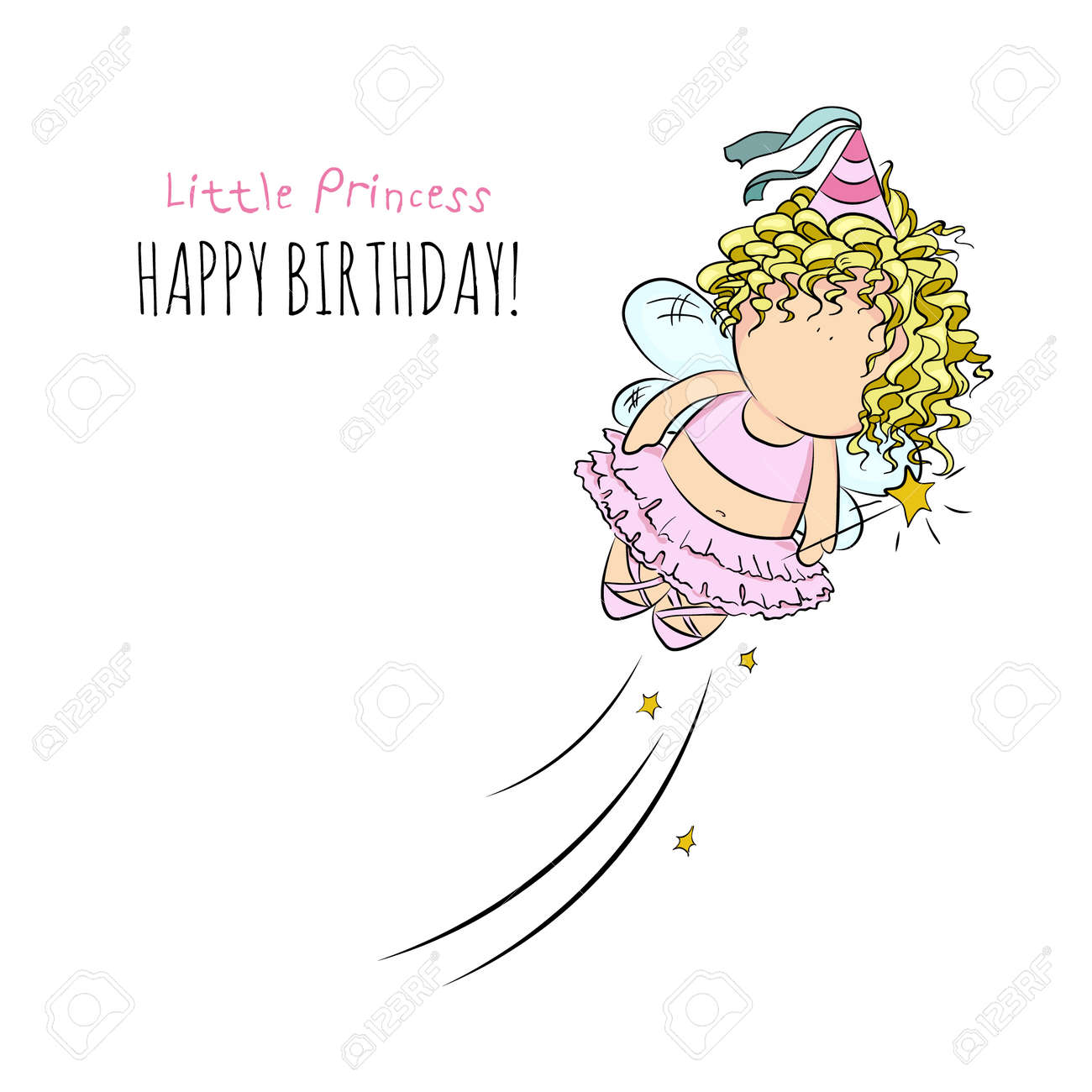 cute-vector-illustration-of-flying-fairy-with-magic-stick-doodle-happy-birthday-card-romantic-girly-style-invitation-card-template-isolated-white-background-royalty-free-svg-cliparts-vectors-and-stock-illustration-image-59103426
