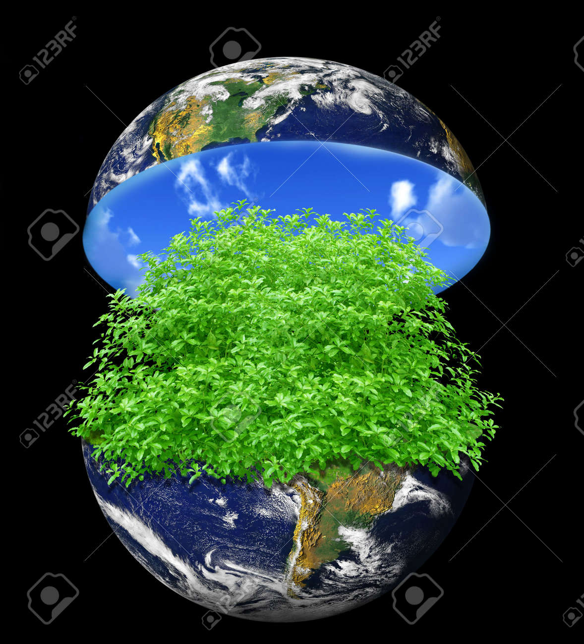 Green Earth Stock Photo, Picture And Royalty Free Image. Image 8164239.