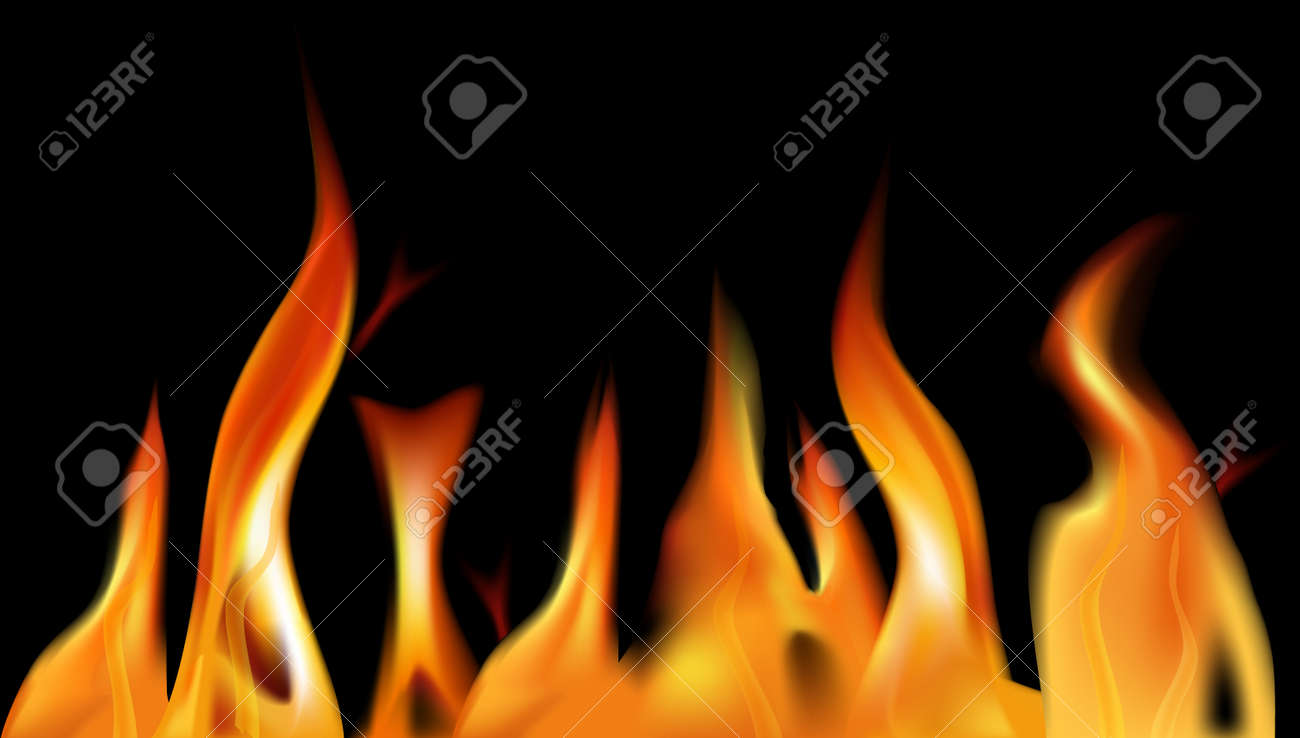 火の炎の背景 イラスト のイラスト素材 ベクタ Image