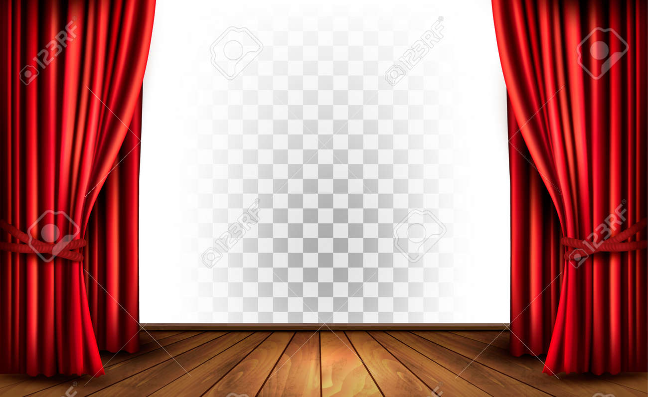 Rideaux De Théâtre Avec Un Fond Transparent. Vecteur. Clip Art ... Rideaux De Théâtre Avec Un Fond Transparent. Vecteur. Clip Art ...