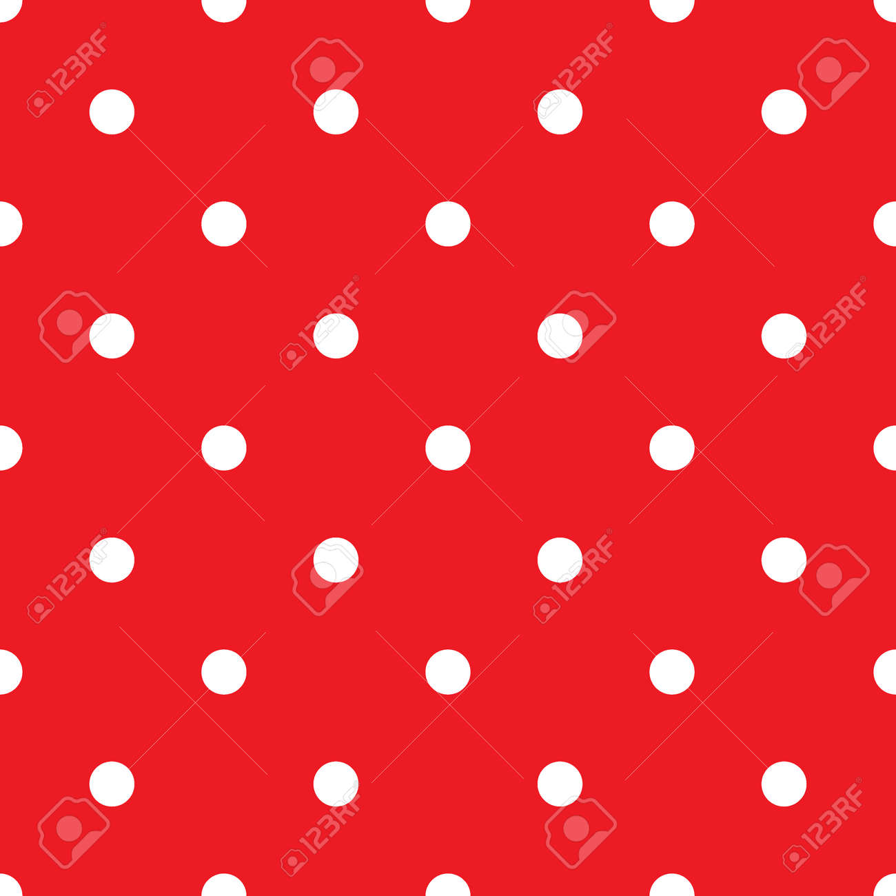 small polka dot seamless pattern abstract fashion red and white