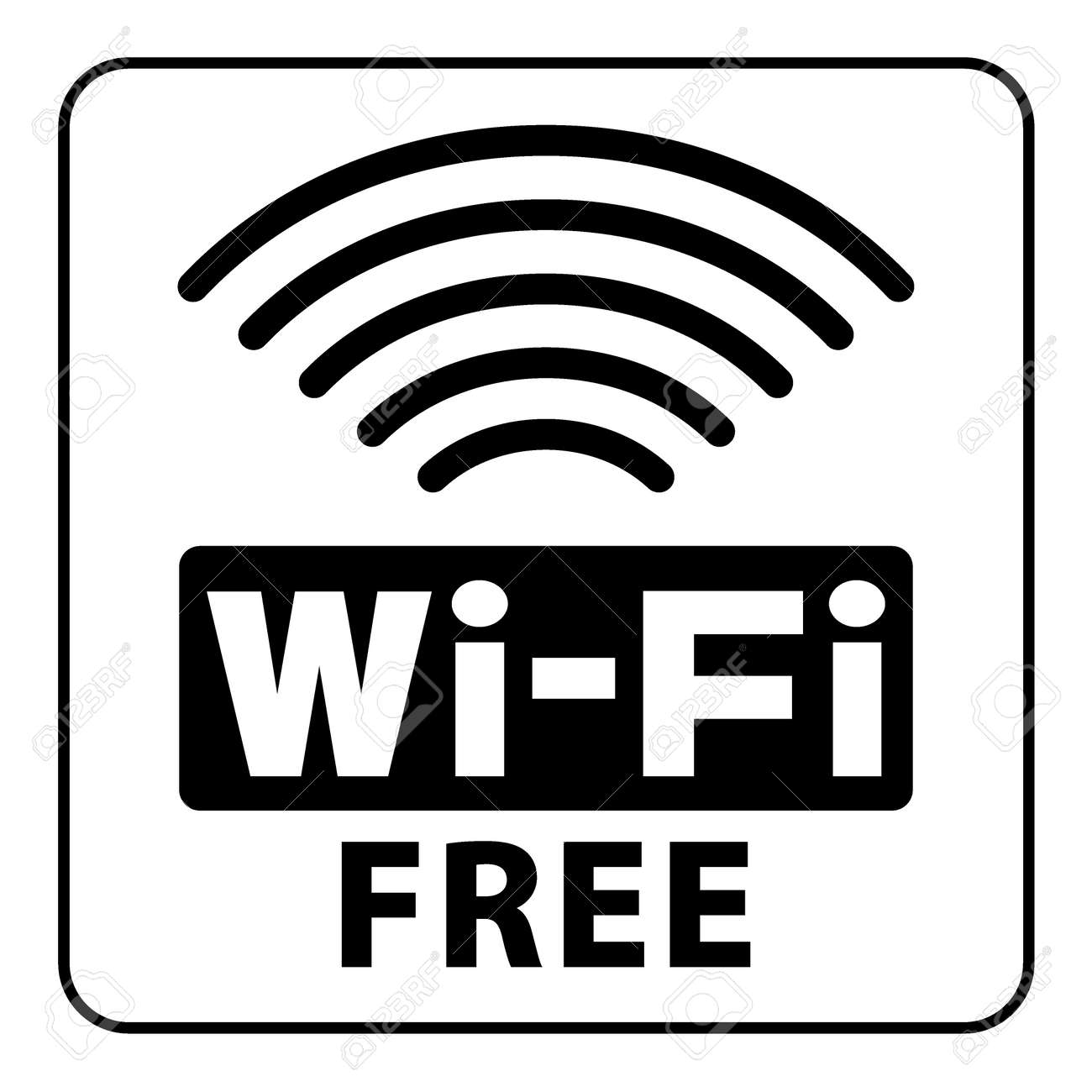 Wi Fi アイコン 白いワイヤレスに孤立した白い背景に署名します ネットワークのシンボル ビジネスまたは商業使用のためのインターネットのエンブレム 株式ベクトル イラスト 色とサイズを変更することができます のイラスト素材 ベクタ Image