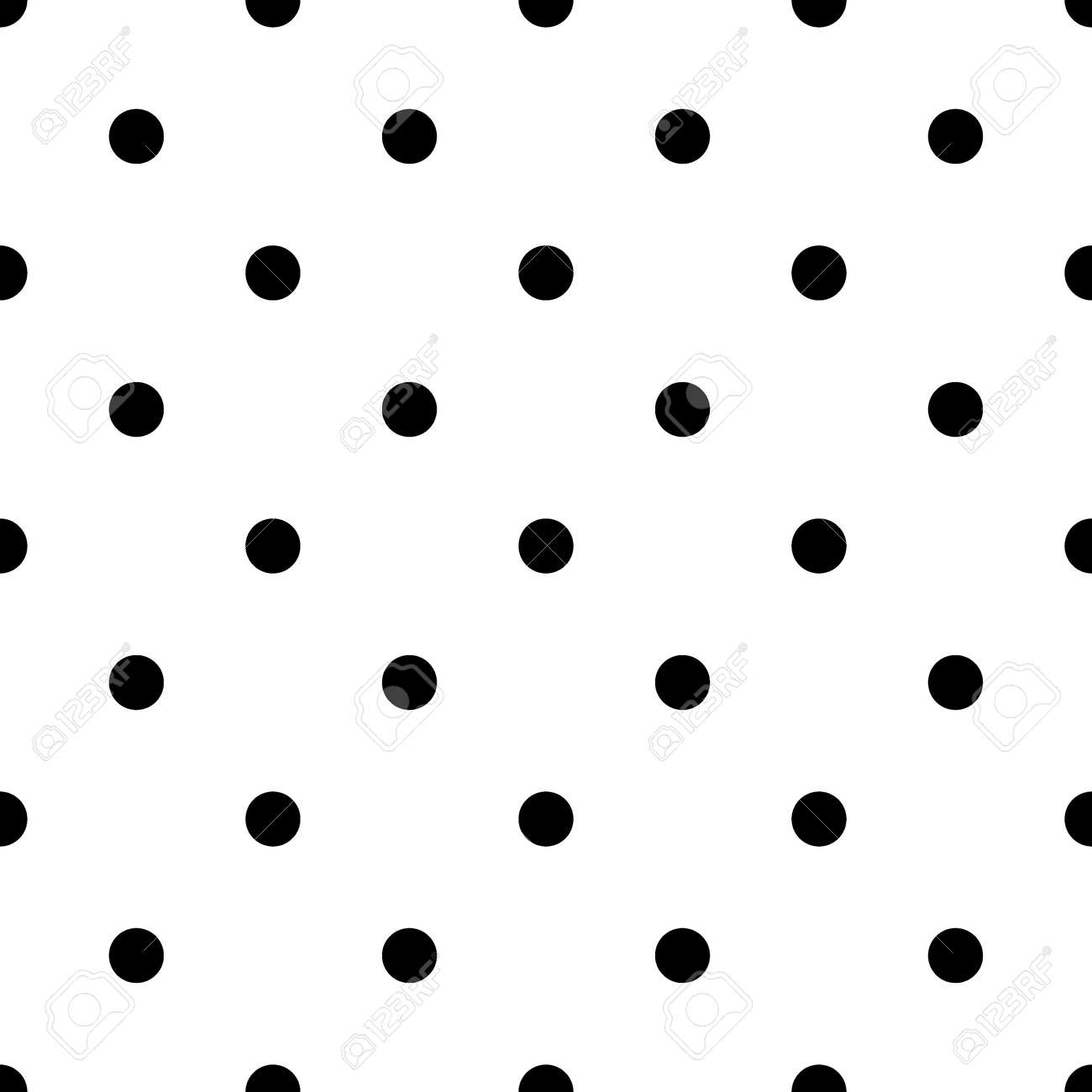 小さな水玉のシームレスなパターン。抽象的なファッション黒と白の