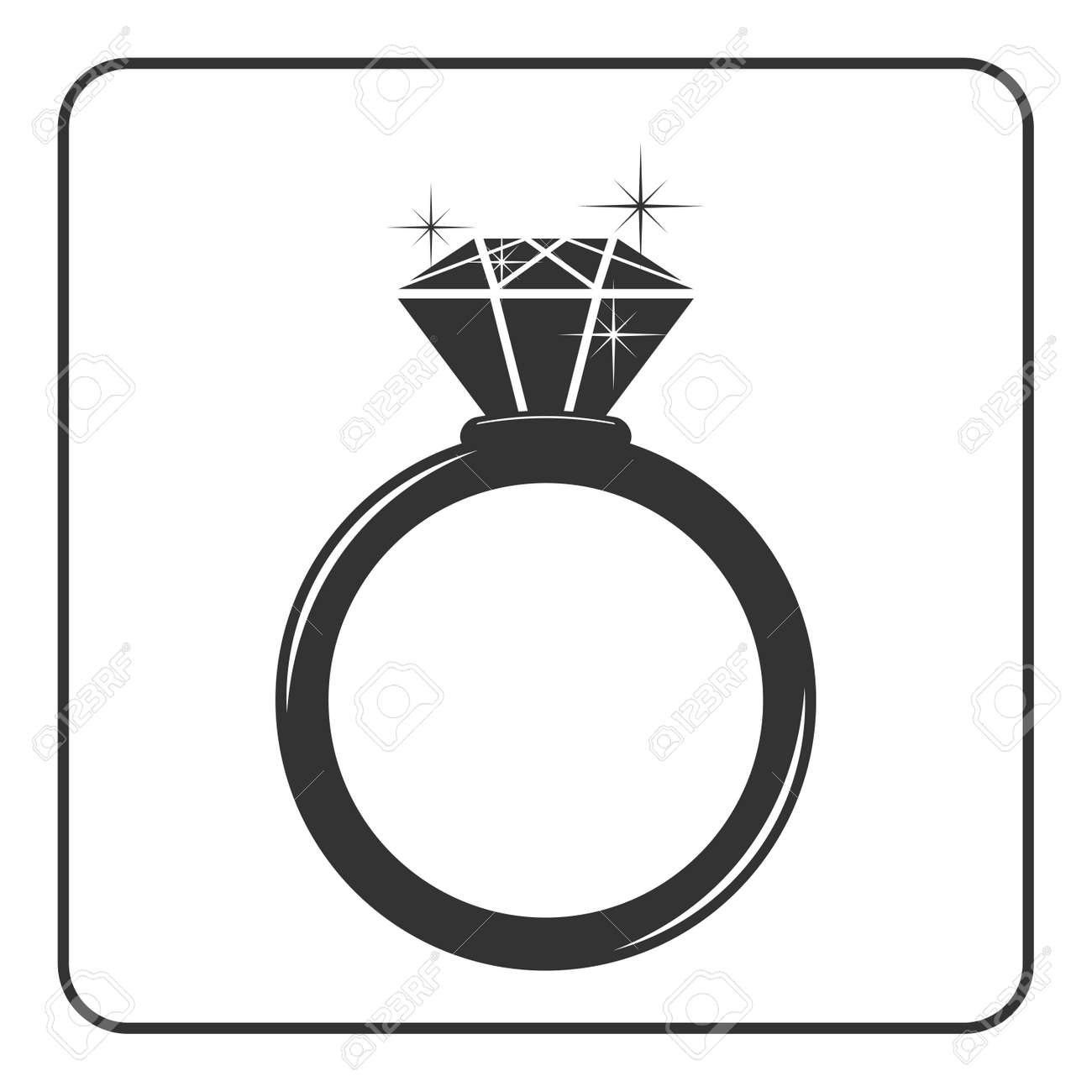 Diamond engagement ring icon. Shiny sparkle crystal sign. Black circle silhouette isolated on white background Flat fashion design element. Symbol engagement, gift, jewel expensive Vector Illustration - 56914676 Diamond engagement ring icon. Shiny sparkle crystal sign. Black circle silhouette isolated on white background Flat fashion design element. Symbol engagement, gift, jewel expensive Vector Illustration - 56914676