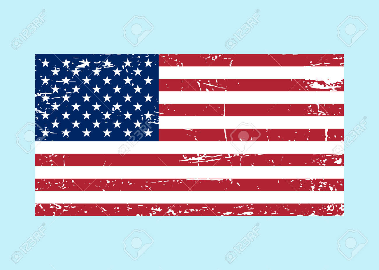 Flagge Usa Unterzeichnen Grunge. Nationales Symbol Der Freiheit, Der  Unabhängigkeit. Ursprüngliche Einfache Vereinigten Staaten Von Amerika- Flagge Auf Weißem Hintergrund. Offizielle Farben Und Proportionen Richtig.  Vektor-Illustration Lizenzfrei ...