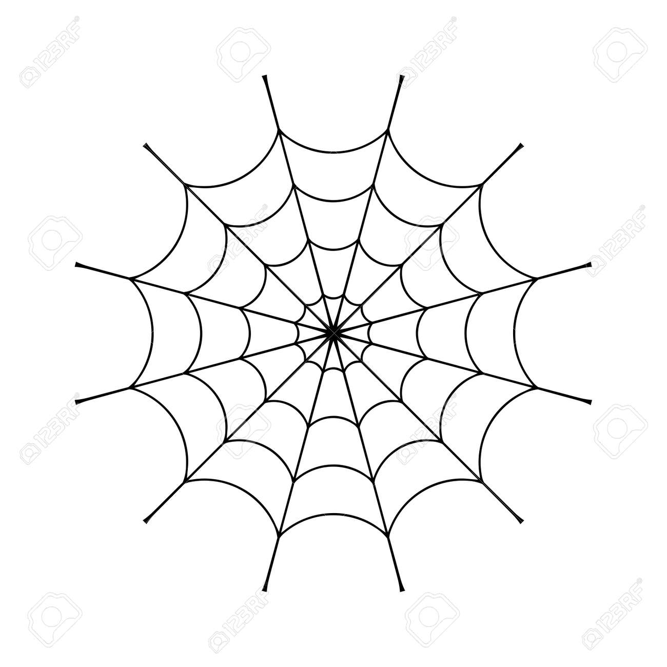 スパイダー Web クリップ 黒蜘蛛の巣要素 白い背景で隔離 クモの巣シルエット グラフィック ハロウィーン ネットワーク 罠と危険 怖い クモのシンボルです デザインのタトゥー ベクトル図 のイラスト素材 ベクタ Image